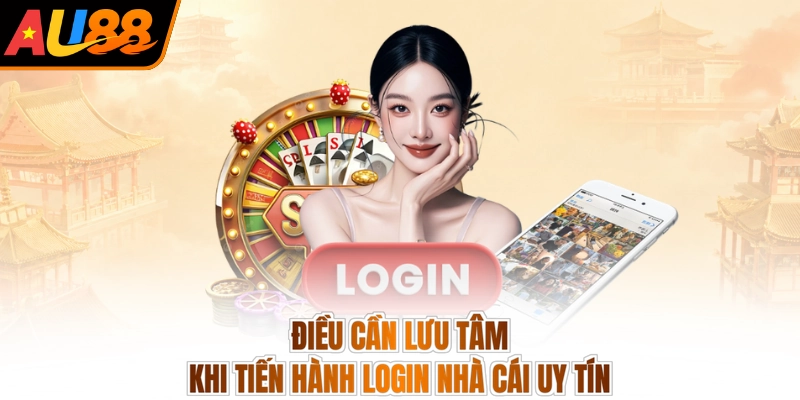 Điều cần lưu tâm khi tiến hành login nhà cái uy tín