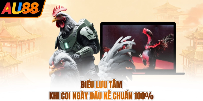 Điều lưu tâm khi coi ngày đấu kê chuẩn 100%